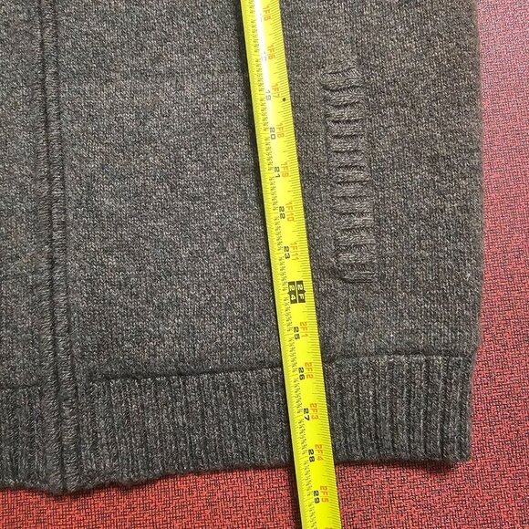 L.L. Bean Wool Full Zip Vest XL Brown Sherpa Lined Academia Quiet Luxury Preppy - Picture 7 of 8